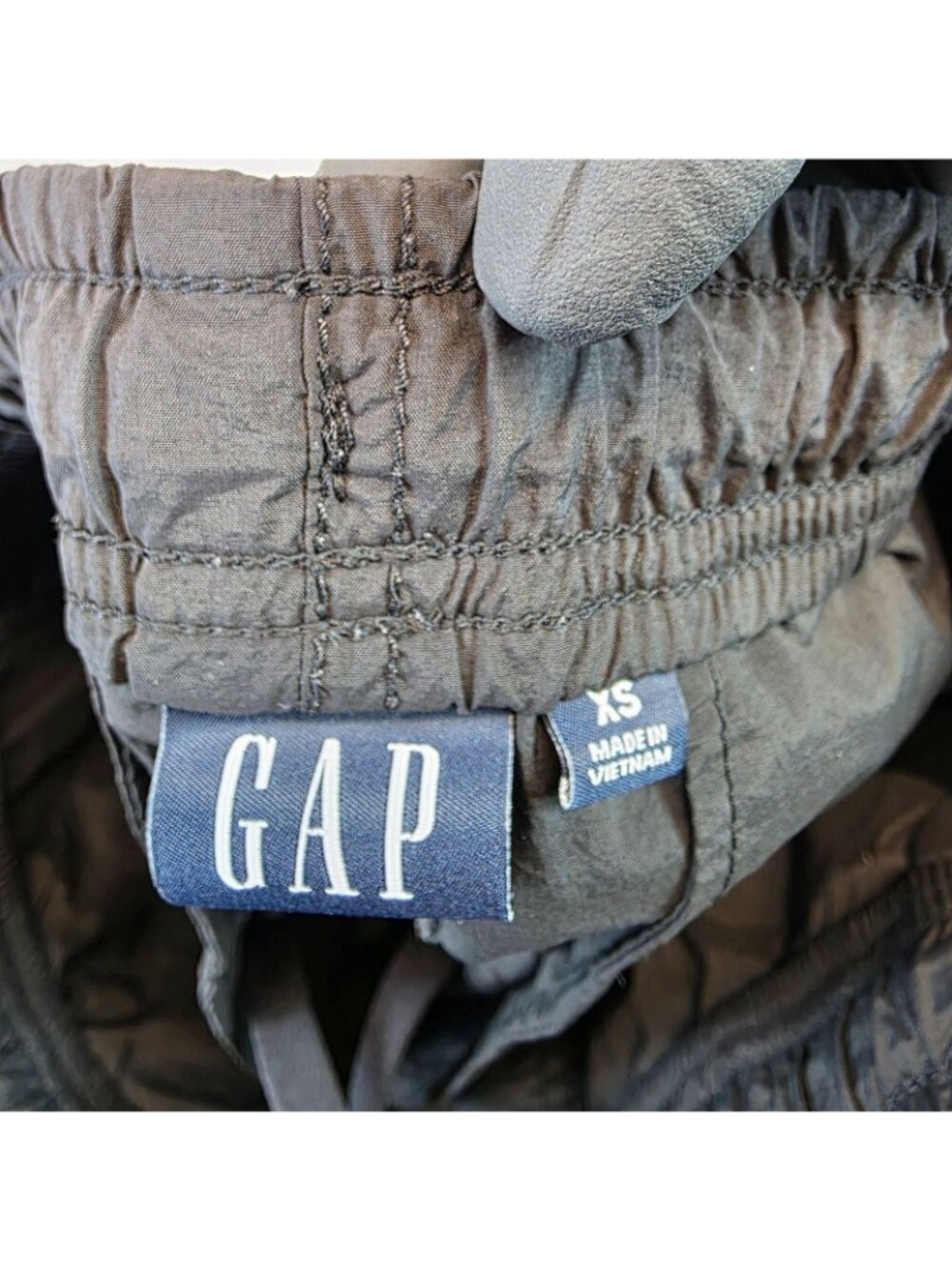 Gap Tech Cargo Jog Pants Mens XS Black Nylon Joggers Elastic Waist Cargo - Picture 3 of 12